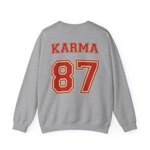 Karma is my Boyfriend Crewneck Sweatshirt - Travis Kelce Inspired
